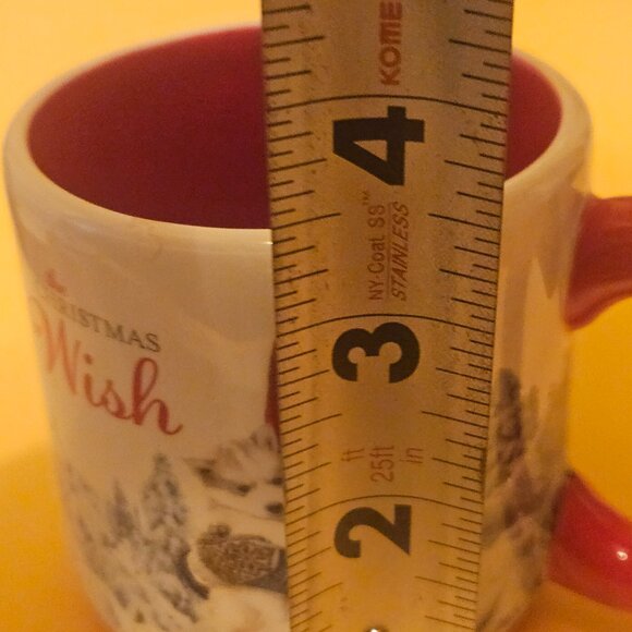 2015 Christmas wish mug the cup is based off a book has red interior small mug - Picture 5 of 6